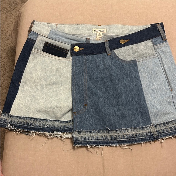NWT COACHTOPIA • Colorblock Pattern Mini Skirt • Size 30 - Picture 4 of 8